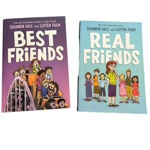 2 Real Friends Books-comic-Perfect condition by SHANNON HALE and LEUYEN PHAM